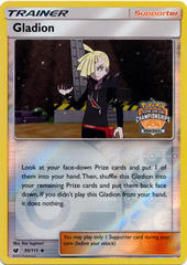 Gladion 95/111 Reverse Holo League Stamp Promo - 2018 Pokemon Regionals